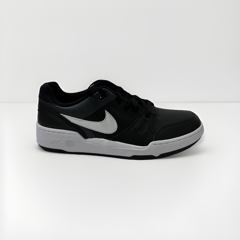 Nike Men's 11.5 Full Force Low Black Retro Leather Lifestyle Sneaker FB1362-001 - Picture 3 of 7